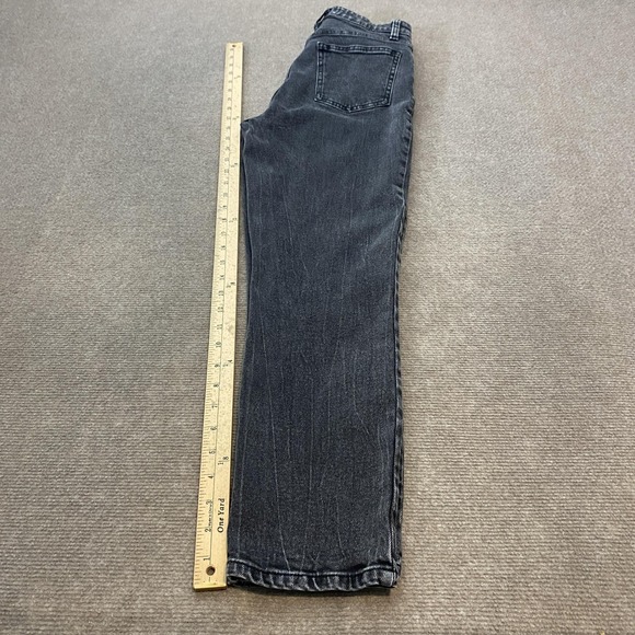 Abercrombie & Fitch Mom Jeans Womens 25 Gray High Rise Curve Love Straight Leg - Picture 9 of 12